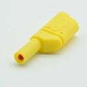 Plug banana de seguridad de 4mm Amarillo