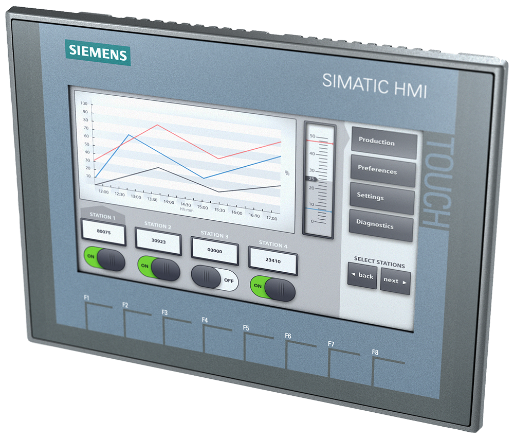 Pantalla táctil HMI, 7'' KTP700 Siemens