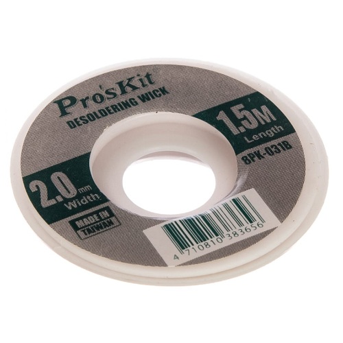 Malla desoldadora con resina 2.0mm 1.5m. PROSKIT