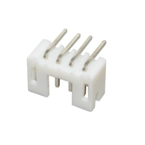 Conector macho para impreso JST pitch 2.0mm de 4 pines en ángulo