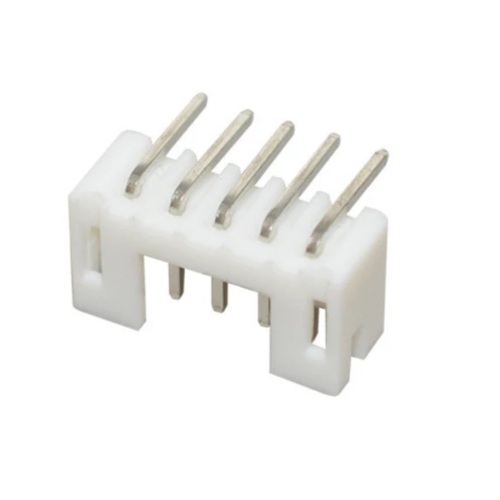 Conector macho para impreso JST pitch 2.0mm de 5 pines en ángulo