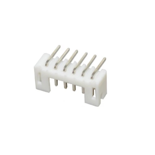 Conector macho para impreso JST pitch 2.0mm de 6 pines en ángulo