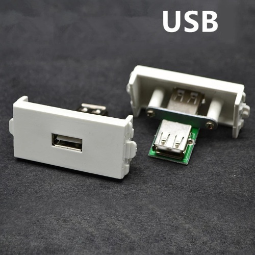 Modulo USB hembra para faceplate modular