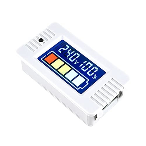 Probador digital de voltaje para baterías. Con LCD