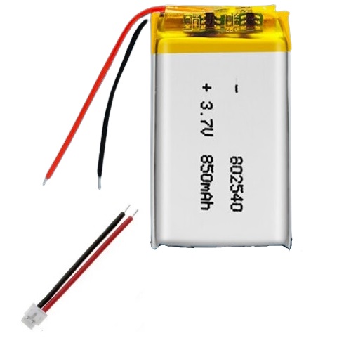 Batería SENA 10S, 20S, 30K 3.7V 850mA para intercomunicador, conector JST-1.25mm