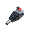 Conector plug DC macho 5.5x2.1mm presión