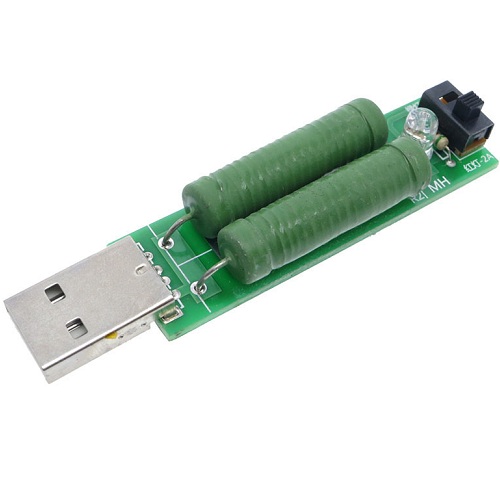 Resistencia de carga para puerto USB de 2A y 1A