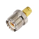 Conector RF UHF hembra a SMA macho