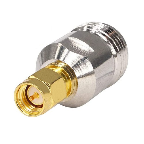 Conector RF SMA macho a N hembra