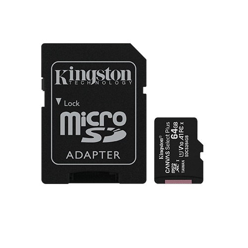 Memoria micro SD 64GB Clase 10 Kingston