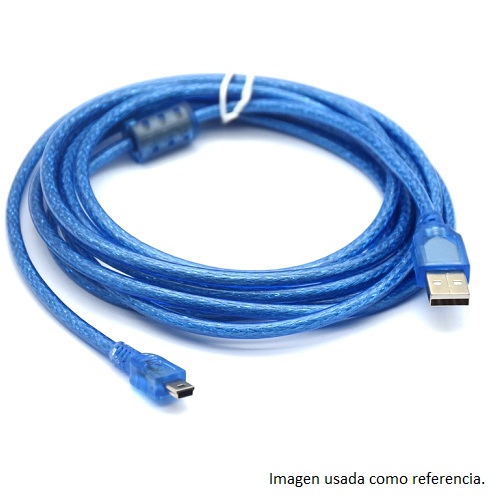 Cable mini USB 1.5m transparente