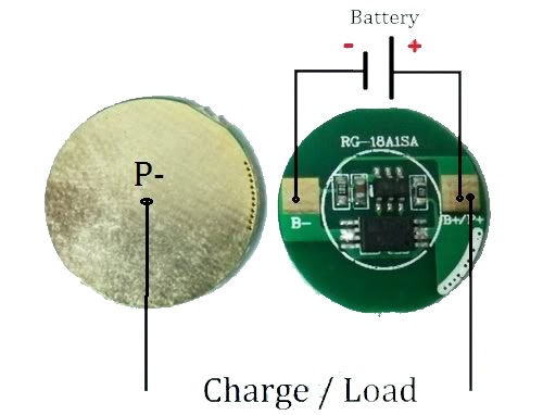 PCB para batería Litio-Polímero 18650 3,7V