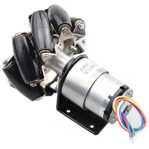 Kit motor y rueda mecanum omnidireccional