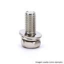 Tornillo cabeza hexagonal con arandela. M3x6mm