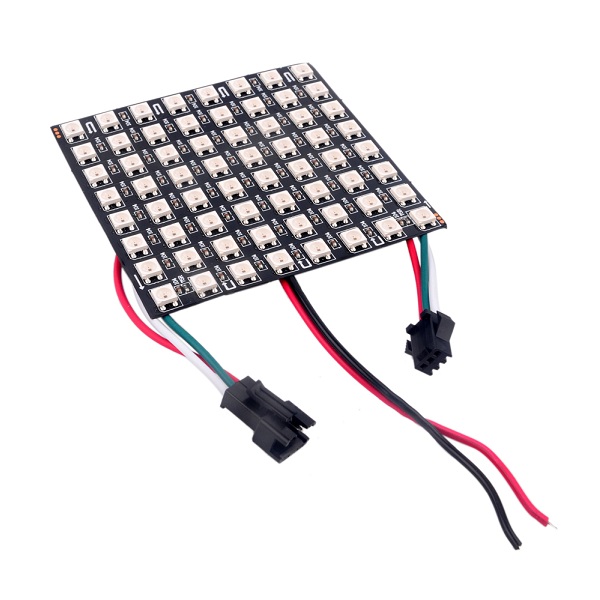 Matriz LED RGB flexible 8x8