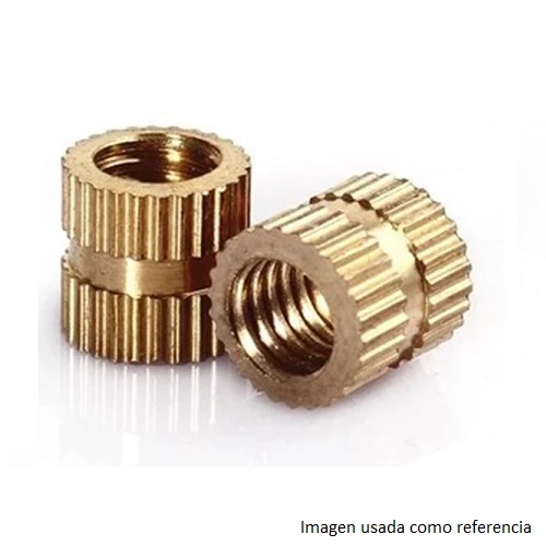 Tuerca de inserción M3 de 8mm, 5mm