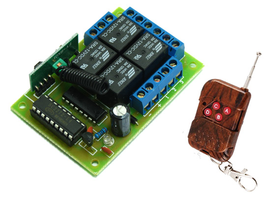 Módulo Receptor RF de 4 comandos