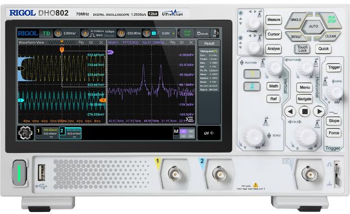 RIGOL DHO802. Osciloscopio digital 70MHz 2 canales