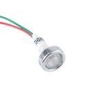 Luz indicadora LED de 10mm, 12V. Blanca