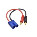 Cable siliconado AWG14 con conector EC5 para batería Lipo