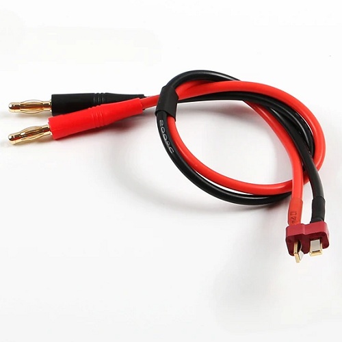 Cable siliconado AWG14 con conector T para batería Lipo