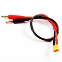 Cable siliconado AWG14 con conector XT30 para batería Lipo