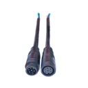 Cable macho hembra conector impermeable M6 de 6 pines