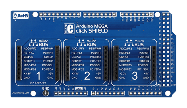 Click shield para Arduino™ Mega 