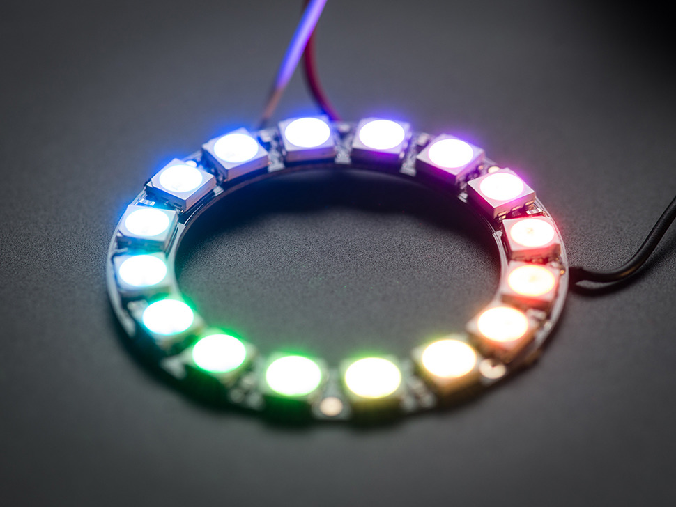 Arreglo de leds NeoPixel x16 5050 RGB