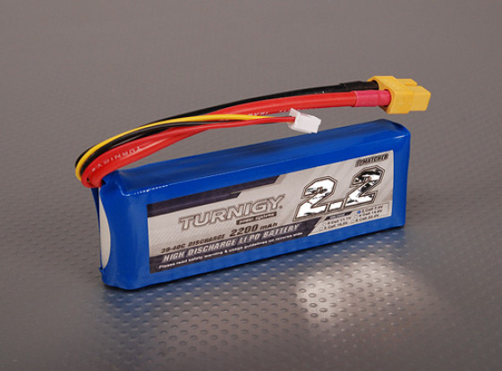 Batería 7.4V 2200mAh. 30C Turnigy Litio-Polímero