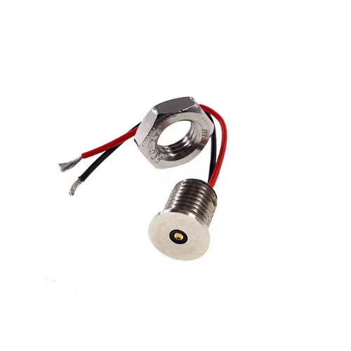 Conector pin Pogo circular hembra. 8.5mm. Para chasis