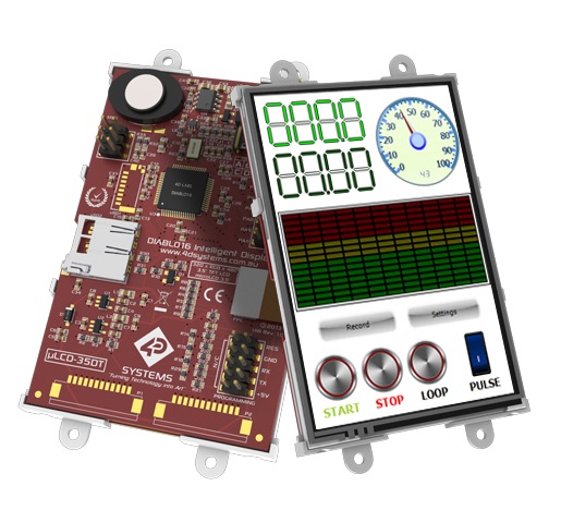 Display LCD 3.5'' Resistivo 4D Systems