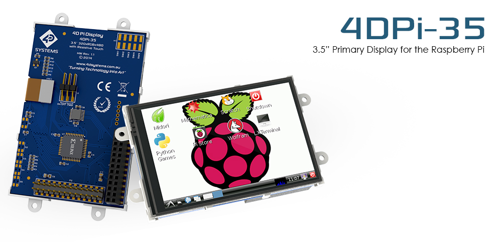 Display primario para Raspberry Pi de 3,5''