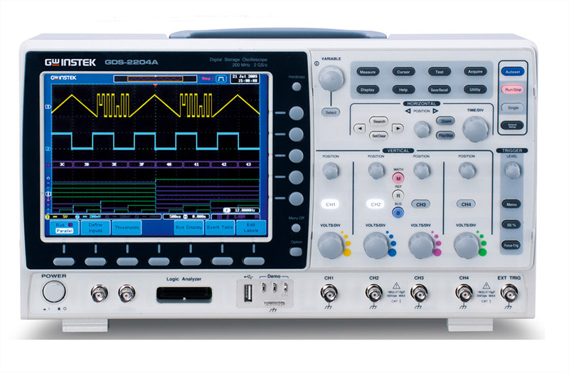 Osciloscopio 100MHZ GDS-2104A