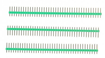 Header macho 1x40P Verde -2.54mm