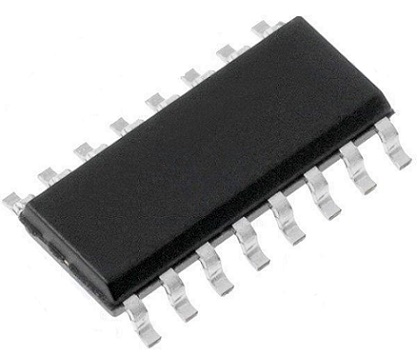 Conversor RS-232 dual. Encapsulado SOIC-16