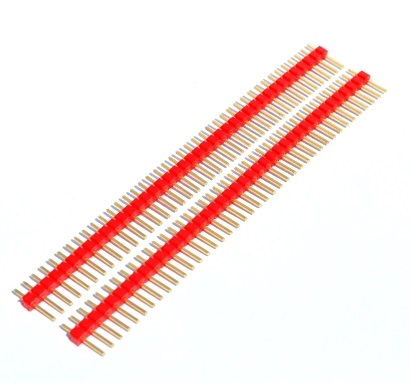 Header macho 1x40P Rojo -2.54mm