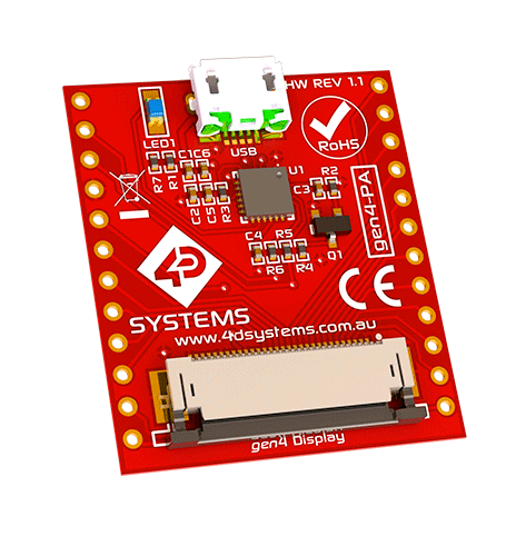 Programador de displays 4D Systems Gen4