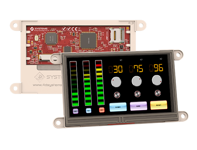 Display LCD 4.3'' Resistivo 4D Systems Gen4