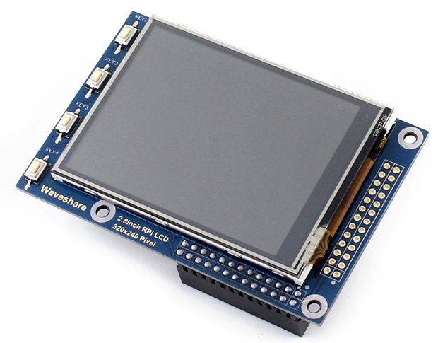 Shield Display LCD 2.8'' touch para Raspberry 