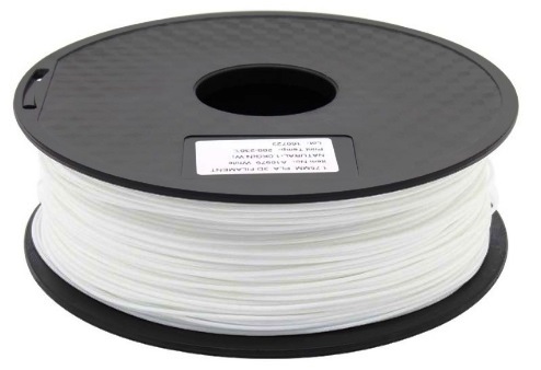 Filamento Blanco PLA para impresora 3D, 1.75mm