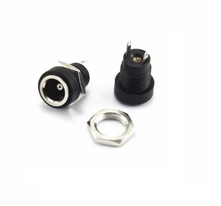 Conector Jack DC hembra. DI: 2.5mm