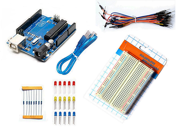 Kit de electrónica para Arduino™ N°9 con tarjeta UNO compatible