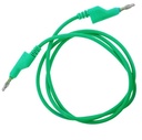 Cable banana banana 4mm verde, 1m cal.14