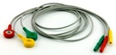 Cable ECG blindado, con conectores tipo Snap