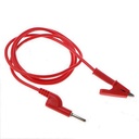 Cable banana-caimán tipo P2002 rojo de 1 metro