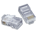 Plug RJ45 8 hilos CAT 5 plástico