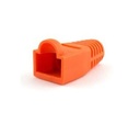 Protector en goma para conector RJ45 naranja