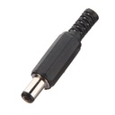 Plug DC 2.1mm corto con protector