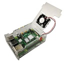 Kit de caja disipadores y ventilador para Raspberry Pi 4 transparente